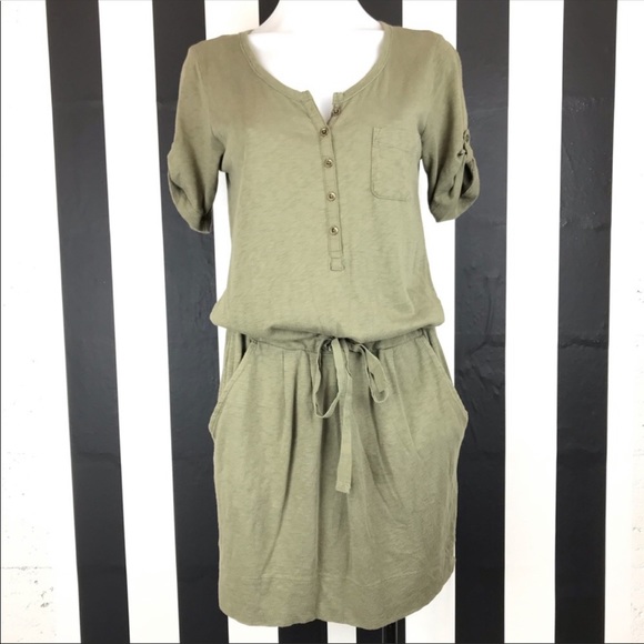 J. Crew Factory Dresses & Skirts - 5 for $25 J. Crew Factory Olive Henley Shirt Dress